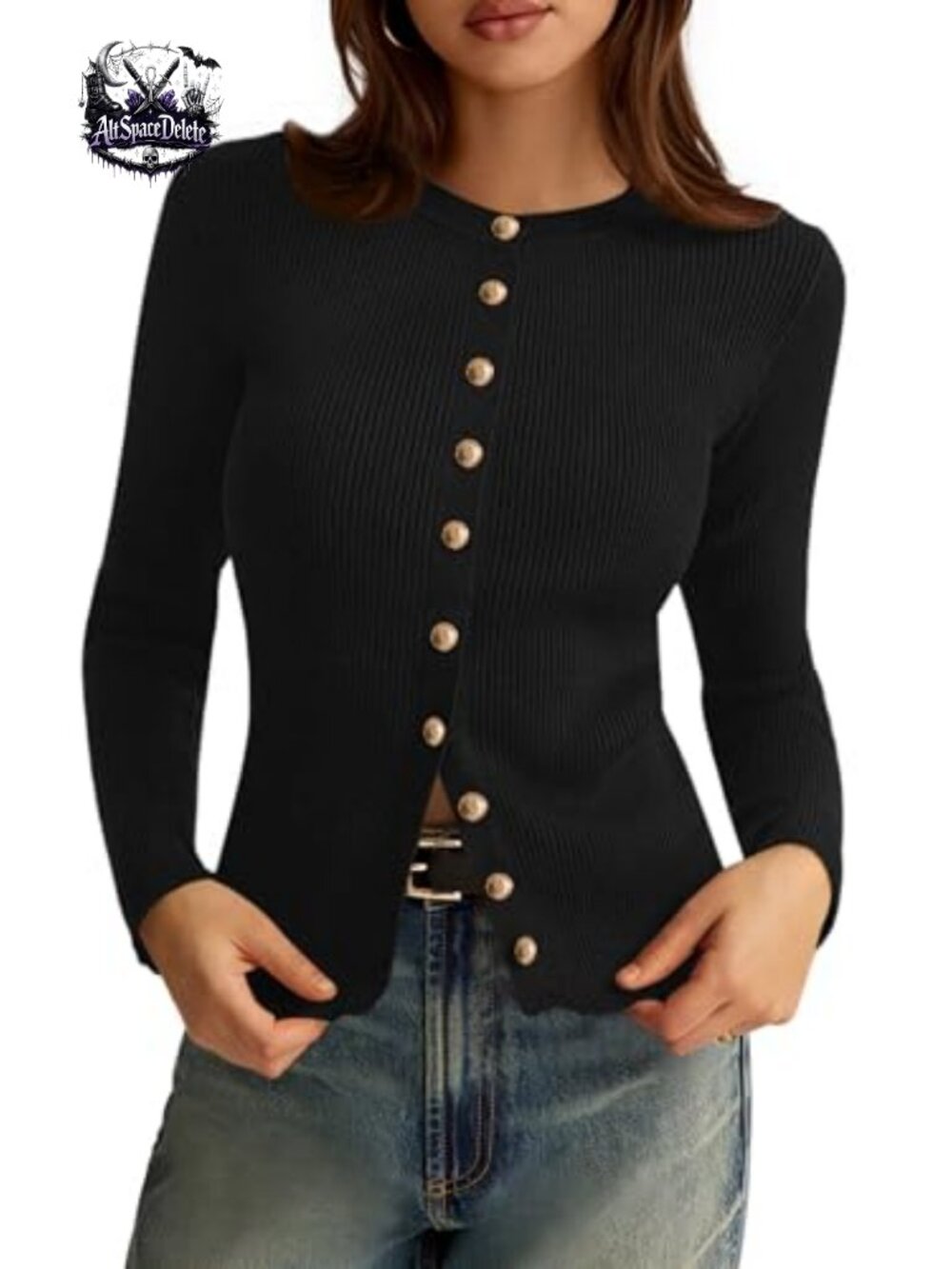 PRETTYGARDEN Women's Ribbed Knit Button Down Cardigan Sweater Lightweight
